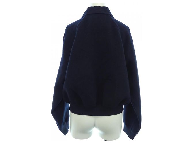 Giacca in pelle Hermès Blu Blu navy - vista 2