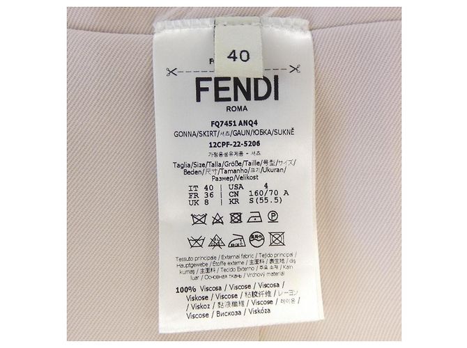 Falda Fendi FQ7451 ANQ4 Rosa - vista 3