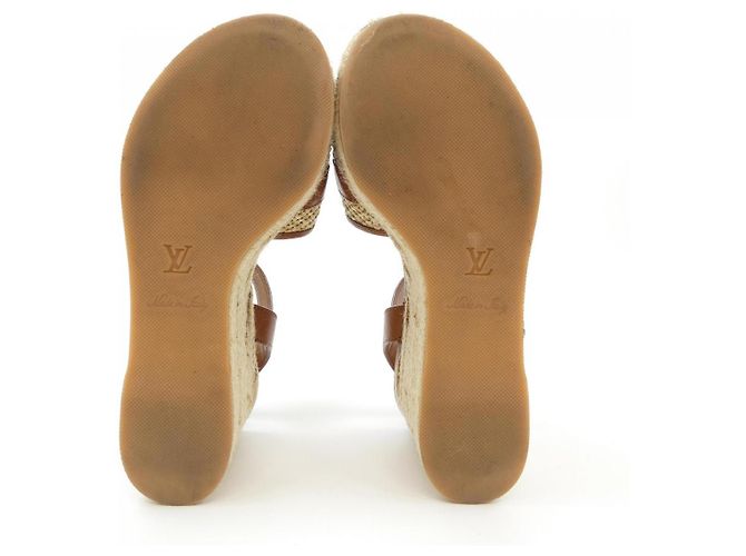 Sandali Linea Starboard Louis Vuitton Marrone Beige - vista 4