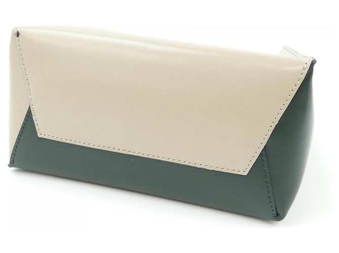 Borsa in vitello Marni SHMP0039Y0 LV639 Beige Verde - vista 4