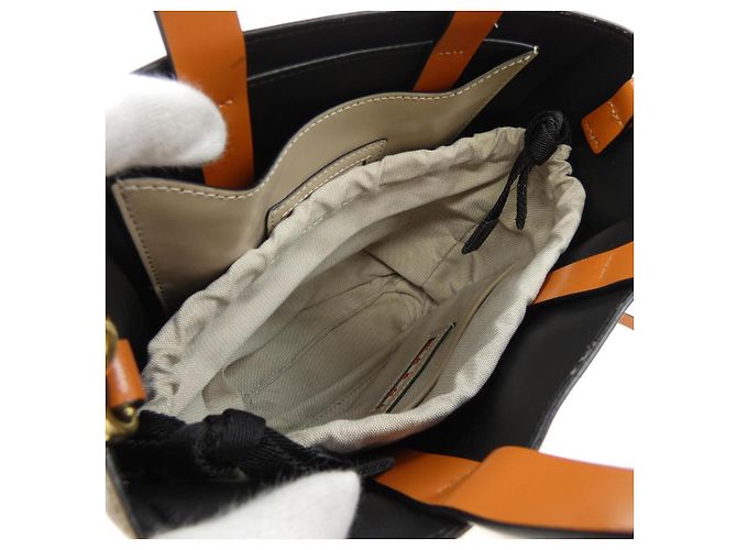 Borsa in vitello Marni SHMP0039Y0 LV639 Beige Verde - vista 6