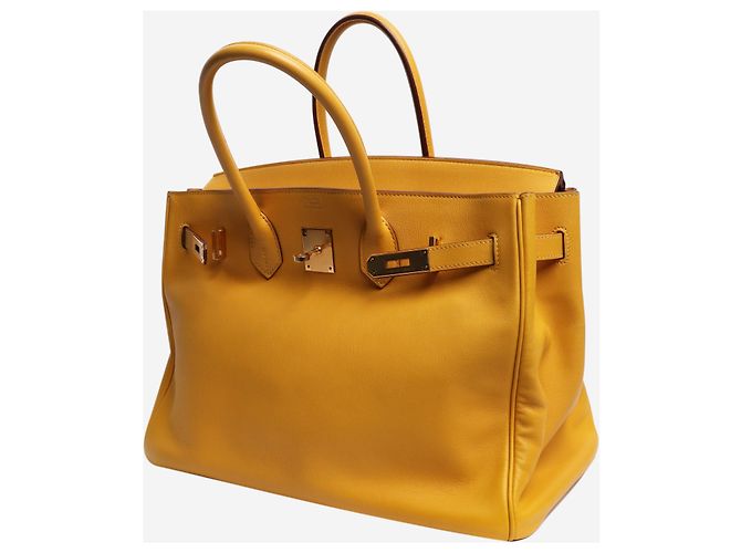 Hermès Borsa Birkin 35 Giallo Ambra 2009 - vista 5