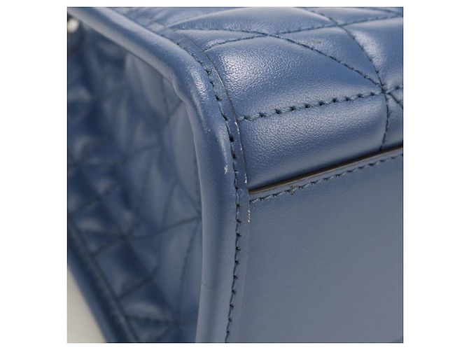 Gucci blaue Leder-Tote - Ansicht 5