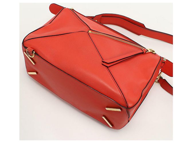 Puzzle Bolso rojo de tamaño mediano Loewe Roja - vista 2