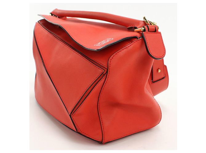 Puzzle Bolso rojo de tamaño mediano Loewe Roja - vista 8