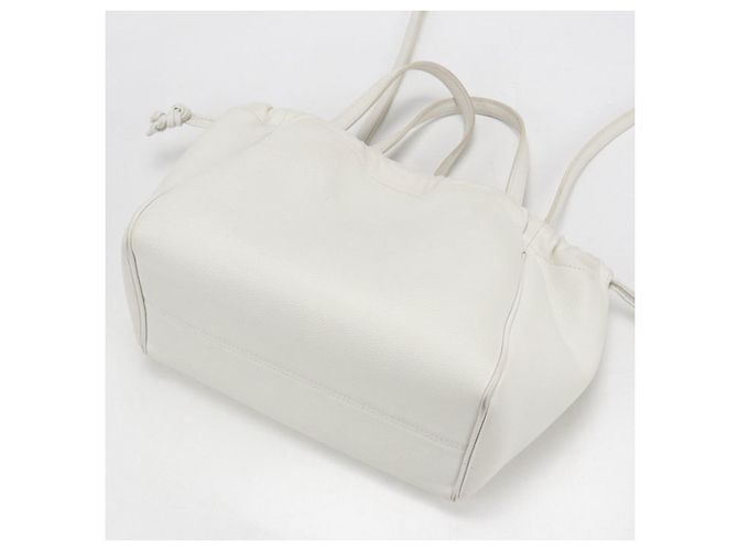 Céline Borsa a mano cabas piccola con coulisse Celine Bianco - vista 2