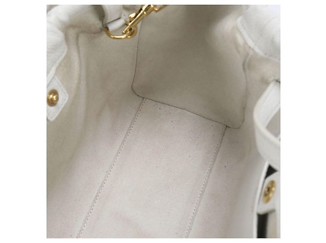 Céline Borsa a mano cabas piccola con coulisse Celine Bianco - vista 4