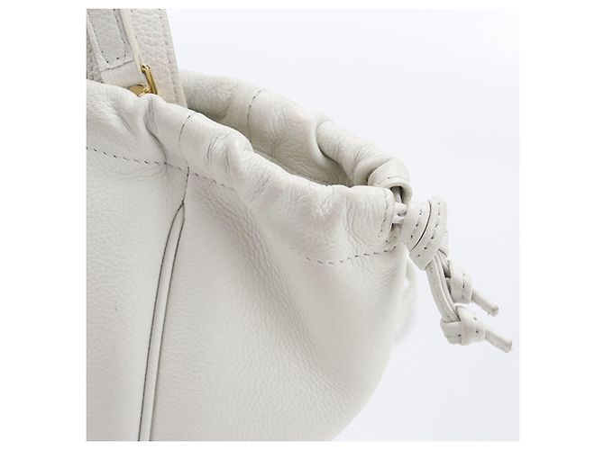 Céline Borsa a mano cabas piccola con coulisse Celine Bianco - vista 6