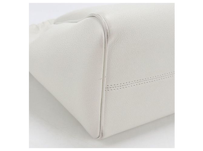 Céline Borsa a mano cabas piccola con coulisse Celine Bianco - vista 7