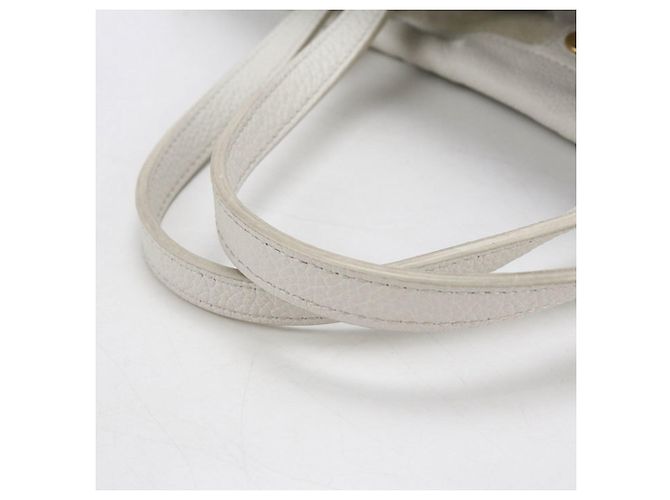 Céline Borsa a mano cabas piccola con coulisse Celine Bianco - vista 8