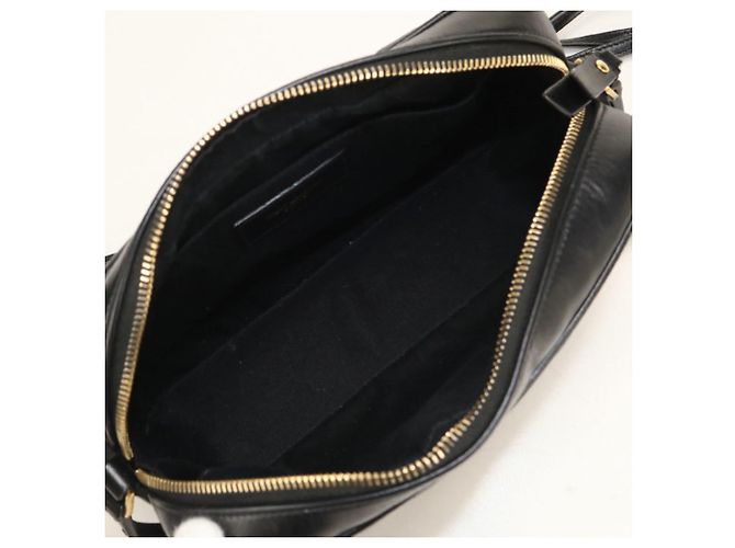 Borsa a spalla in pelle nera Saint Laurent Nero - vista 3