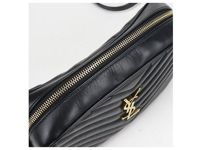 Borsa a spalla in pelle nera Saint Laurent Nero - vista 7