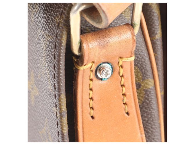 Borsa a Spalla Cartouchiere Monogramma Louis Vuitton Marrone Bianco - vista 9