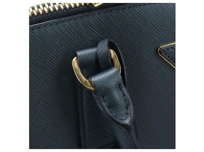 Prada Saffiano Lederhandtasche Grün - Ansicht 7