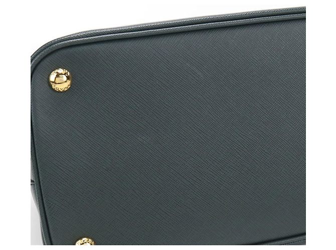 Prada Saffiano Lederhandtasche Grün - Ansicht 8