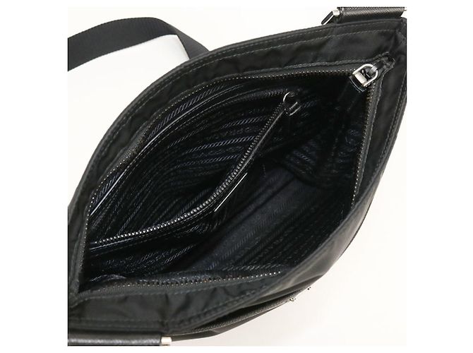 Borsa a tracolla nera da uomo Prada Nero - vista 3