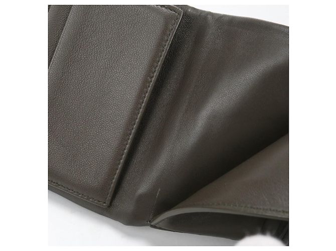 Cartera plegable Saint Laurent en gris Castaño - vista 7