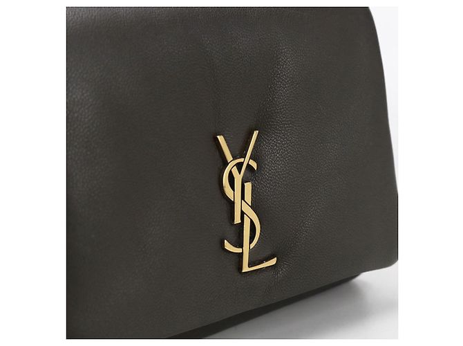 Cartera plegable Saint Laurent en gris Castaño - vista 8
