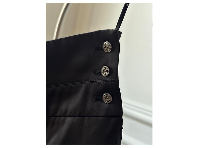 Pantalones de satén negro Chanel - vista 6