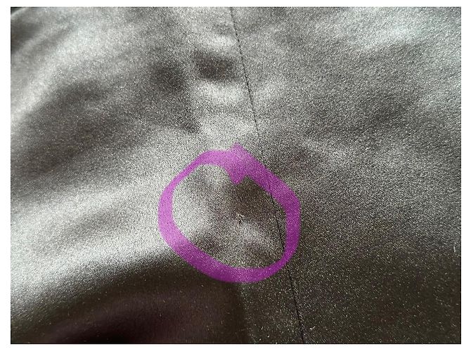Pantalones de satén negro Chanel - vista 9