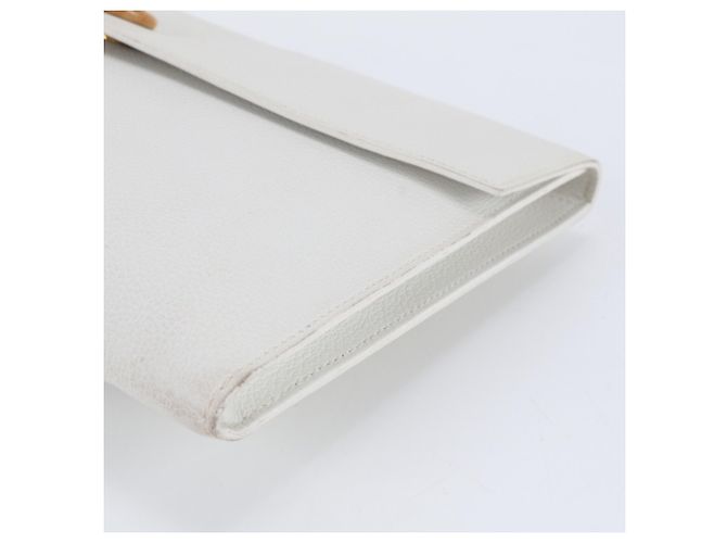 Clutch in pelle Pochette Rio di Hermès Bianco - vista 3