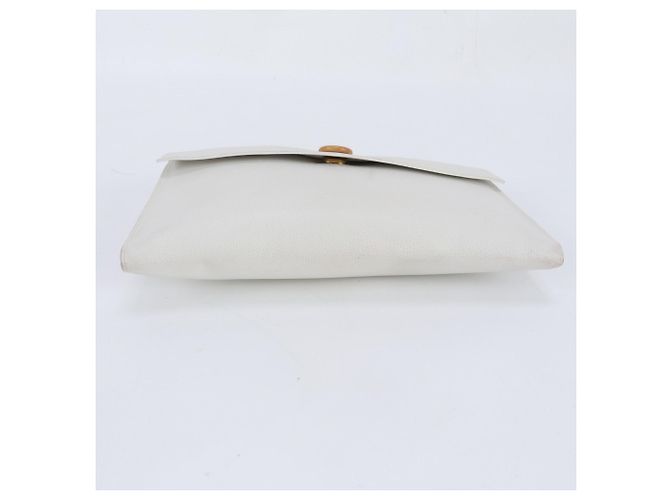 Clutch in pelle Pochette Rio di Hermès Bianco - vista 4