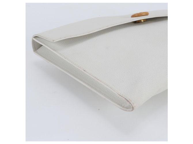 Clutch in pelle Pochette Rio di Hermès Bianco - vista 5