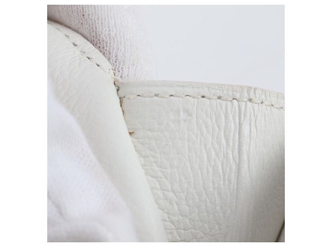Clutch in pelle Pochette Rio di Hermès Bianco - vista 8