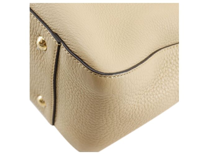 Fendi Beige Piccola Borsa Selleria FF in Pelle - vista 16