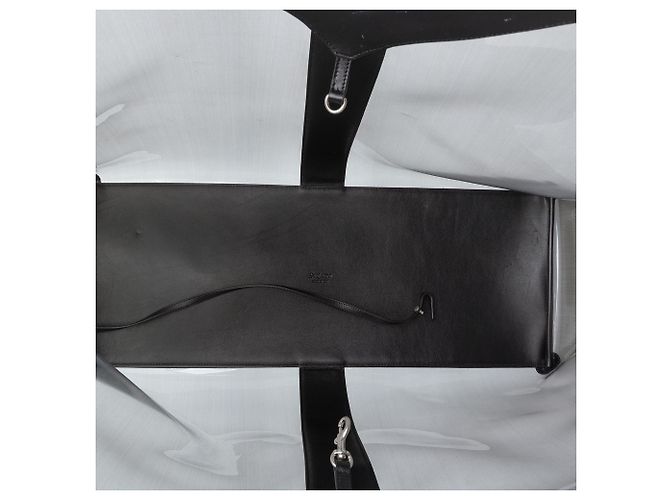 Saint Laurent Graue Maxi PVC Transparente Y Tasche Braun - Ansicht 4