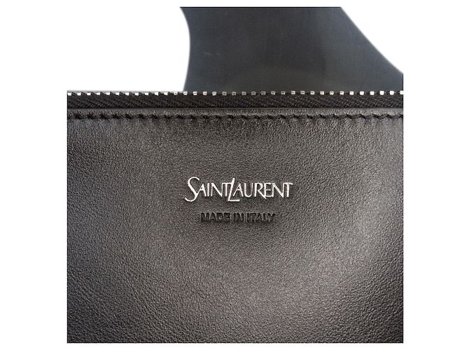 Saint Laurent Graue Maxi PVC Transparente Y Tasche Braun - Ansicht 5