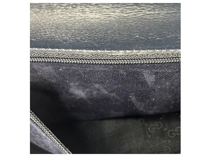 Borsa a tracolla in pelle nera Gucci Nero - vista 5