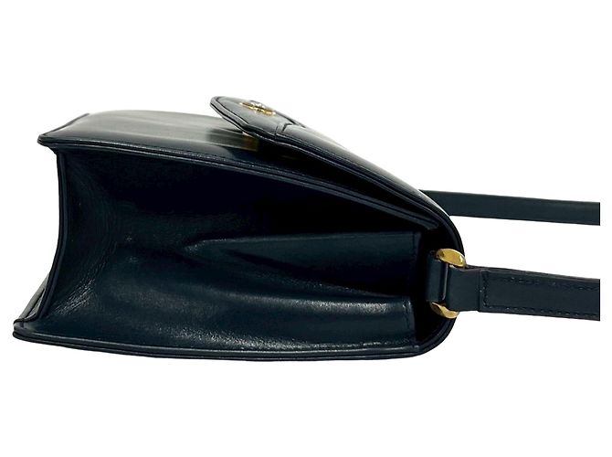Borsa a tracolla in pelle nera Gucci Nero - vista 7