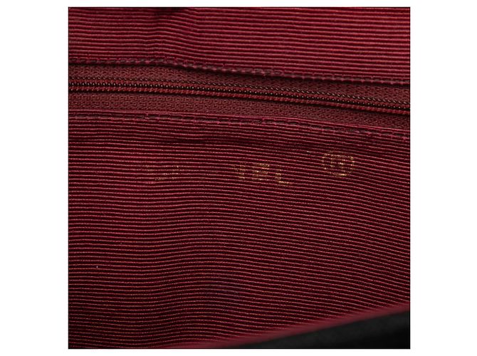 Chanel Nero CC Velluto Trapuntato Borsa Mezza Luna - vista 5