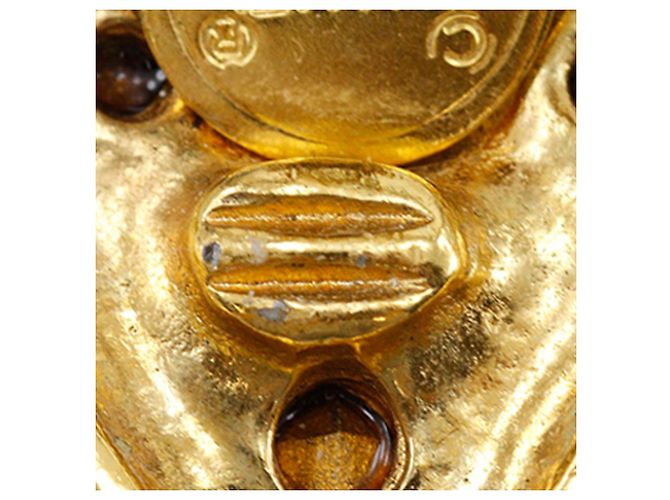Orecchini a clip a forma di diamante placcati in oro Chanel D'oro - vista 7