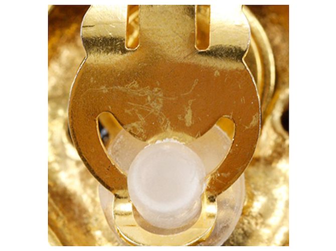 Orecchini a clip a forma di diamante placcati in oro Chanel D'oro - vista 9