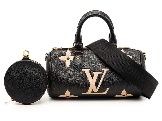 Louis Vuitton Papillon BB Giant Monogram Empreinte Bicolor Schwarz - Ansicht 7