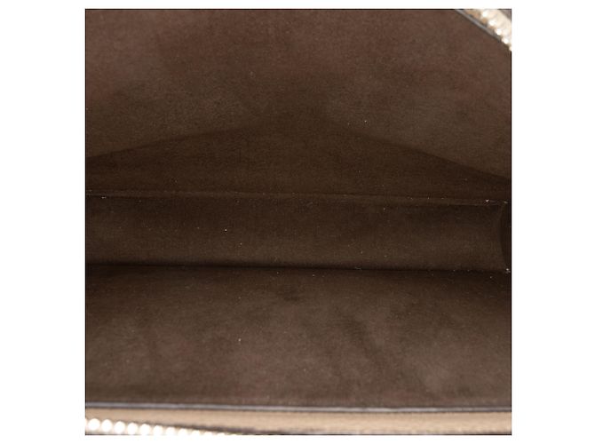 Borsa Peekaboo ISeeU piccola in pelle Zucca marrone Fendi Taupe - vista 4