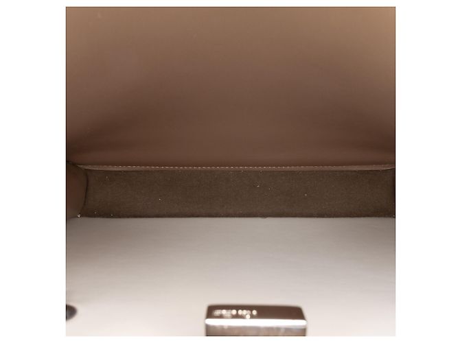 Borsa Peekaboo ISeeU piccola in pelle Zucca marrone Fendi Taupe - vista 5