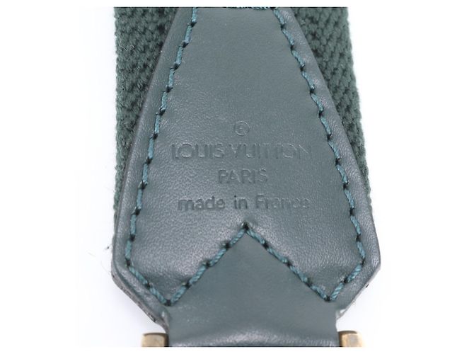 Cinghia a Spalla in Tela e Pelle Verde Louis Vuitton - vista 6
