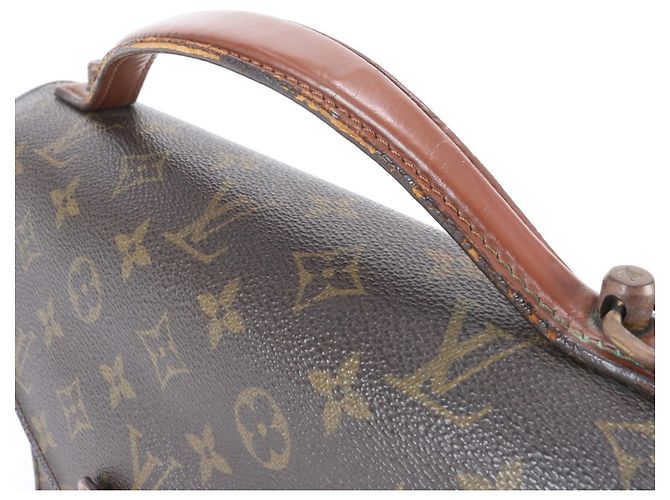 Borsa in pelle Monceau M51185 Monogramma Louis Vuitton Marrone - vista 3