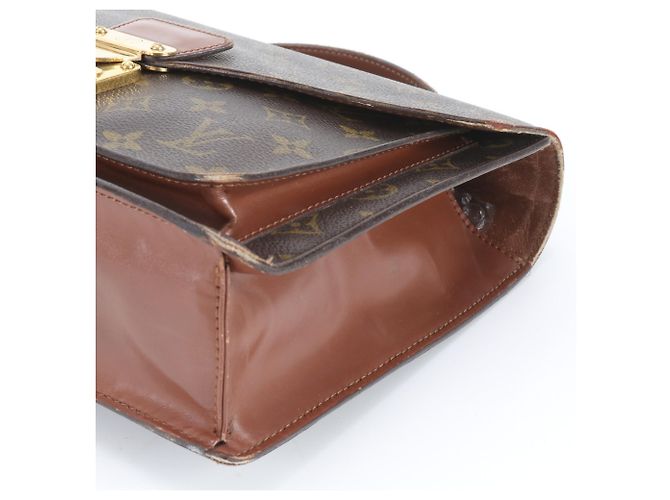 Borsa in pelle Monceau M51185 Monogramma Louis Vuitton Marrone - vista 4