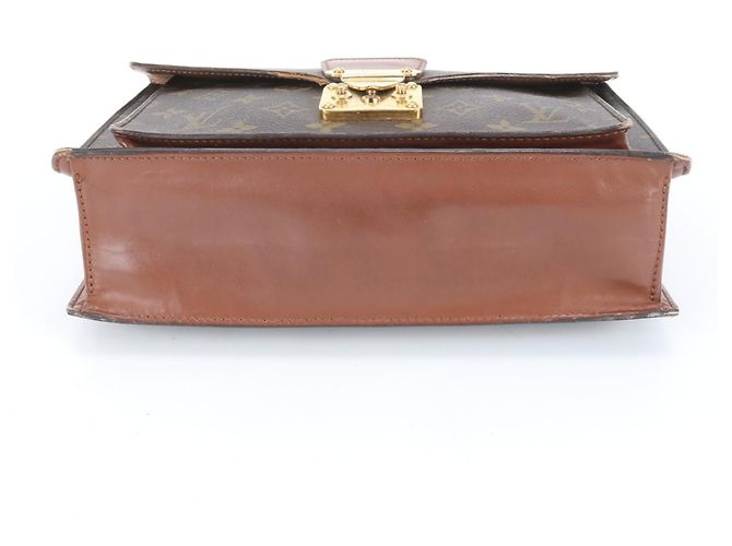 Borsa in pelle Monceau M51185 Monogramma Louis Vuitton Marrone - vista 5