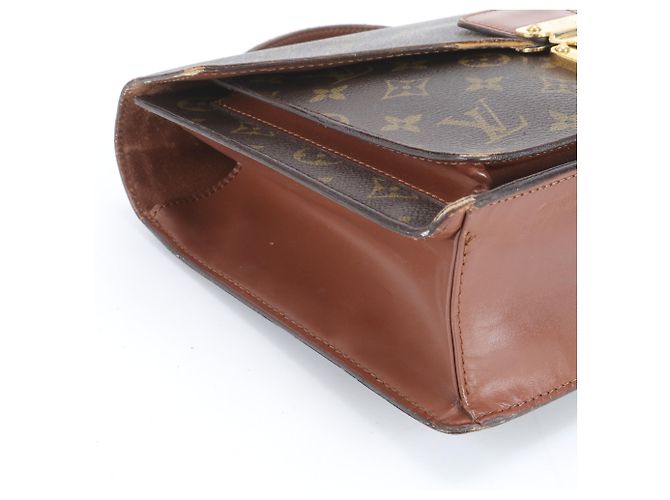 Borsa in pelle Monceau M51185 Monogramma Louis Vuitton Marrone - vista 6