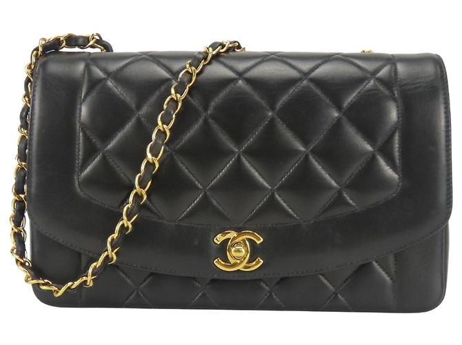 Borsa a Spalla Chanel Diana Nero - vista 2