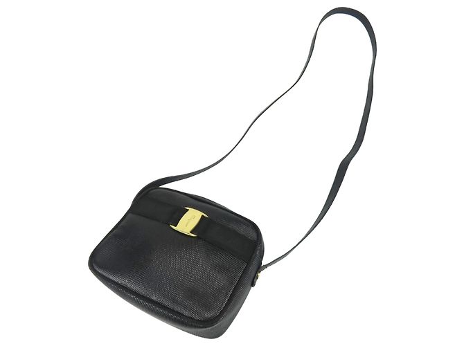 Borsa a Spalla Vara di Salvatore Ferragamo Nero - vista 19