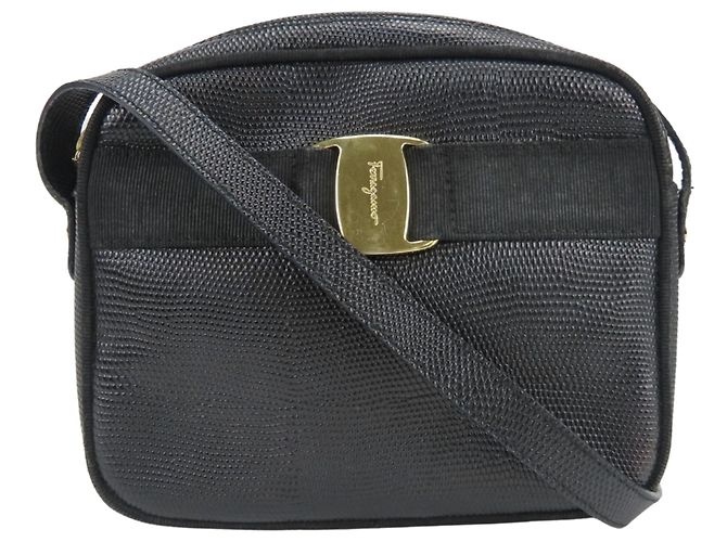 Borsa a Spalla Vara di Salvatore Ferragamo Nero - vista 2