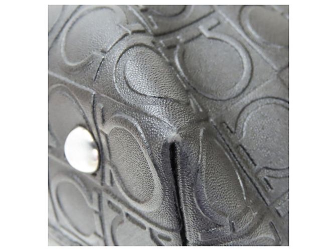 Borsa Tote Gancini di Salvatore Ferragamo Nero - vista 10
