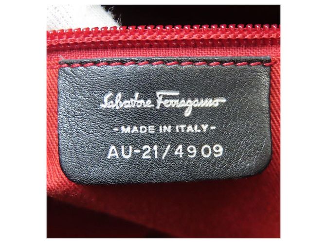 Borsa Tote Gancini di Salvatore Ferragamo Nero - vista 12
