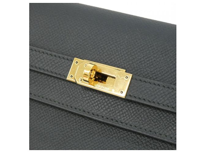Cartera Medium Kelly Depriant de Hermès Verde - vista 3
